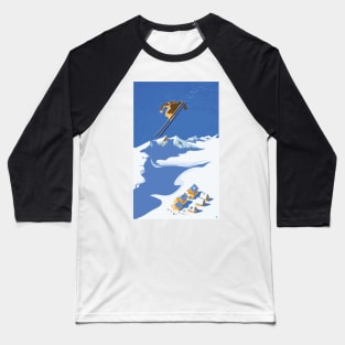 Sky Skier Baseball T-Shirt